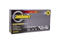 Jobselect Glove Nitrile P/F Small Black 10/100, 103-212 - No Longer Available, Please Consider SafeHand